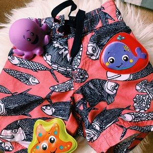 Janie and Jack Fish Print Swim Trunks 3-6 Months
